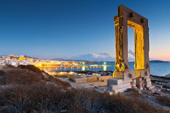 rent a car in naxos - portara